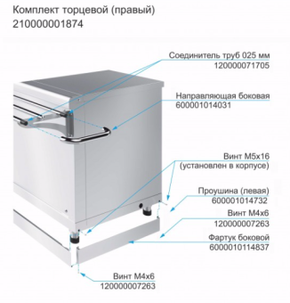 Комплект торцевой (правый) Abat 210000001874 в ШефСтор (chefstore.ru)